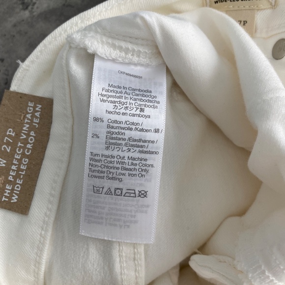 NWT Madewell The Perfect a vintage Wide Leg Crop Jean P27 - Picture 5 of 8